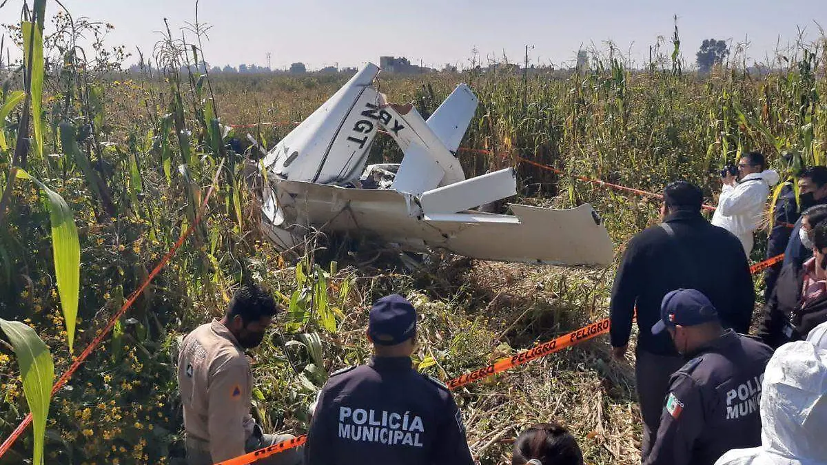 Desplome de avioneta en Toluca 